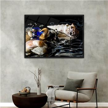 Aluminium Omlijste Natuur Thema Geharde Glasschilderij 072