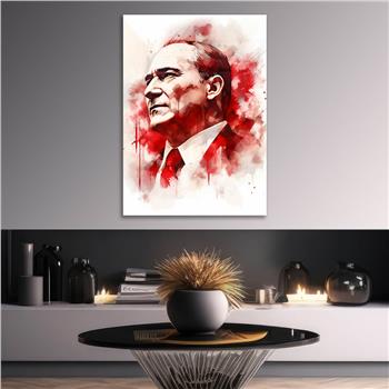 Dikey VatanTemalı Cam Tablo 164