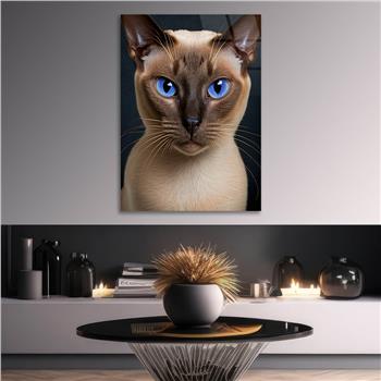 Dikey Doğa Temalı Cam Tablo 278