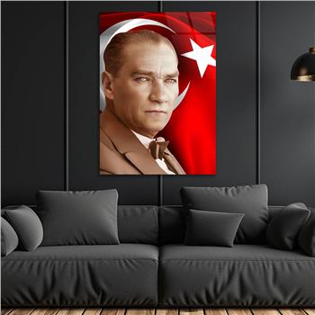 Dikey VatanTemalı Cam Tablo 257