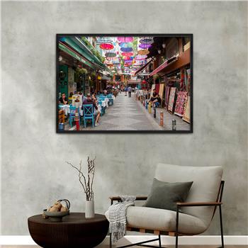 Aluminium Omlijste Natuur Thema Geharde Glasschilderij 068