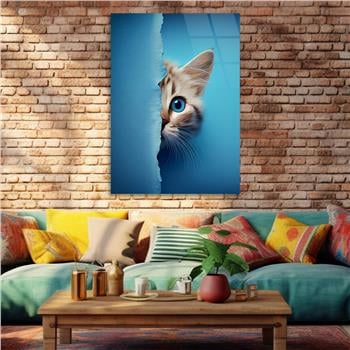 Dikey Doğa Temalı Cam Tablo 256