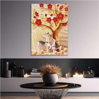 Kunst Thema auf bedrucktem Glas