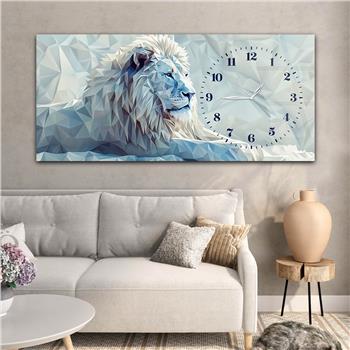 Yatay Saatli Yandan Sanat Temalı Cam Tablo 329