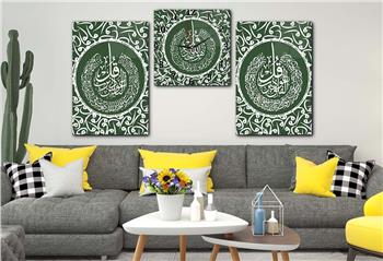 Ensemble de Tableaux et d’horloge 2 pièce sur le thème religieux