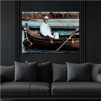 Yatay VatanTemalı Cam Tablo 105