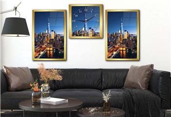 Ensemble de Tableaux et d’orloge 2 pièces sur le thème de l’art