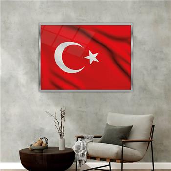 Aluminum-Framed National-Themed Tempered Glass Wall Art 059