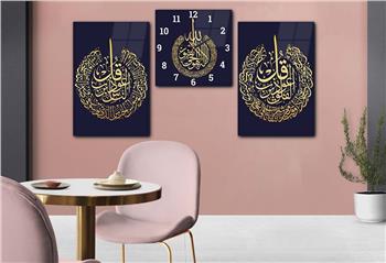 Ensemble de Tableaux et d’horloge 2 pièce sur le thème religieux