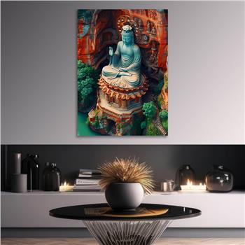 Dikey Doğa Temalı Cam Tablo 289