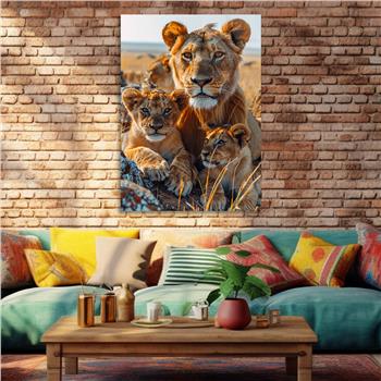 Dikey Doğa Temalı Cam Tablo 298