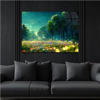 Yatay DoğaTemalı Cam Tablo 359