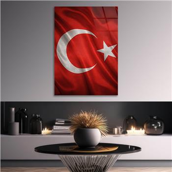 Dikey VatanTemalı Cam Tablo 166