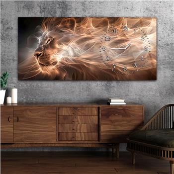 Yatay Saatli Yandan Sanat Temalı Cam Tablo 283