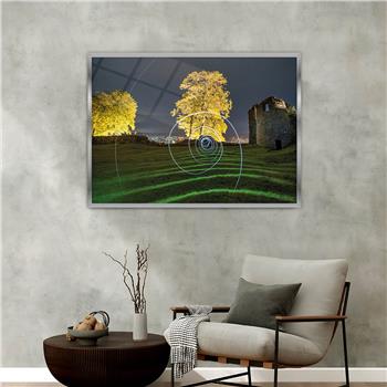 bedrucktes Glas mit Aluminiumrahmen und Kunst Themen 