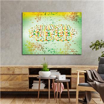 Religiöses Thema auf bedrucktem Glas