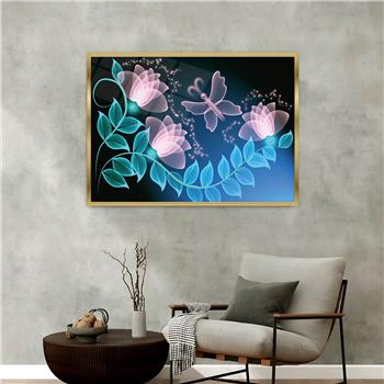 bedrucktes Glas mit Aluminiumrahmen und Kunst Themen 