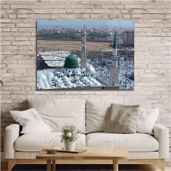 Religiöses Thema auf bedrucktem Glas