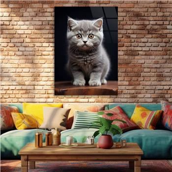 Dikey Doğa Temalı Cam Tablo 416