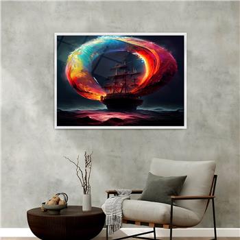 Alüminyum Çerçeveli Doğa Temalı Cam Tablo 018