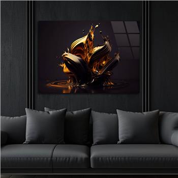 Horizontal Art-Themed Tempered Glass Wall Art 376