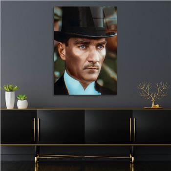 Dikey VatanTemalı Cam Tablo 255