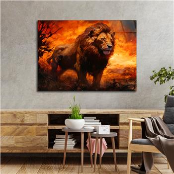 Yatay Doğa Temalı Cam Tablo 449