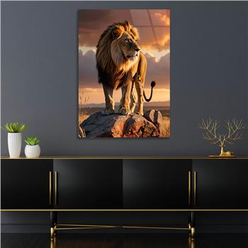 Dikey Doğa Temalı Cam Tablo 340