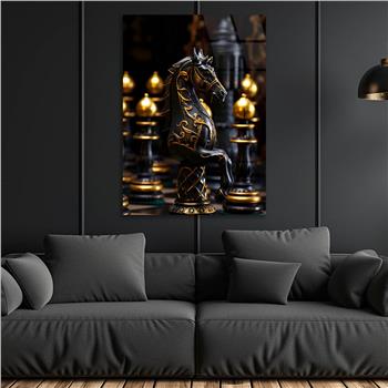 Dikey Sanat Temalı Cam Tablo 407