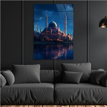 Dikey Dini Temalı Cam Tablo 281