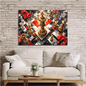 Horizontal Art-Themed Tempered Glass Wall Art 399