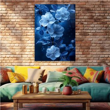 Dikey Sanat Temalı Cam Tablo 457