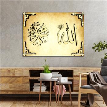 Religiöses Thema auf bedrucktem Glas