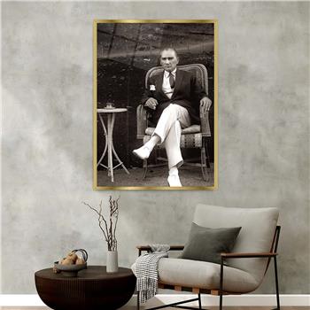 Tableau en verre  à thème national avec cadre en aluminium 099