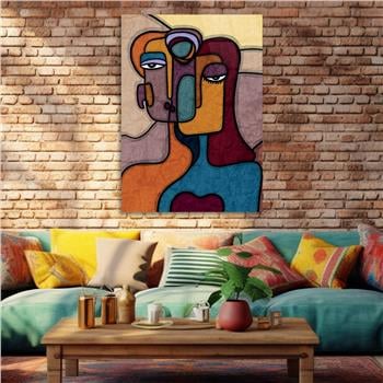 Kunst Thema auf bedrucktem Glas