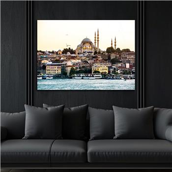 Yatay Dini Temalı Cam Tablo 156