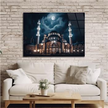 Yatay Dini Temalı Cam Tablo 208