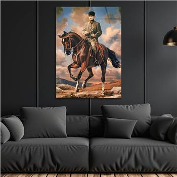 Dikey VatanTemalı Cam Tablo 206