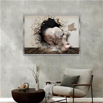 bedrucktes Glas mit Aluminiumrahmen und Natur Themen 