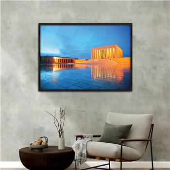 Aluminum-Framed National-Themed Tempered Glass Wall Art 070