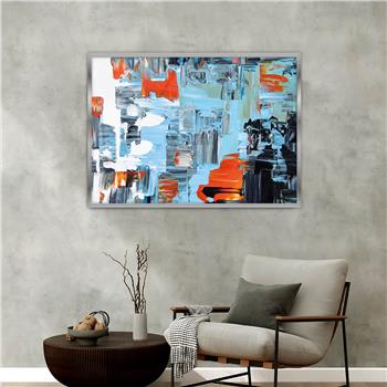 Aluminium Omlijste Kunst Thema Geharde Glasschilderij 029