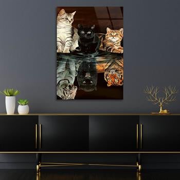 Kunst Thema auf bedrucktem Glas