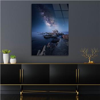 Kunst Thema auf bedrucktem Glas