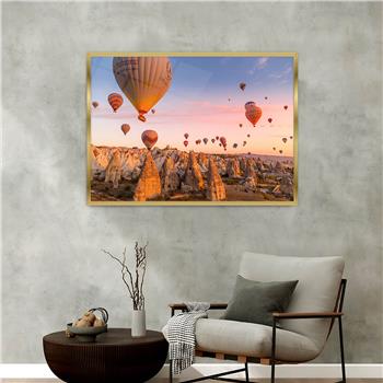 Aluminium Omlijste Natuur Thema Geharde Glasschilderij 139