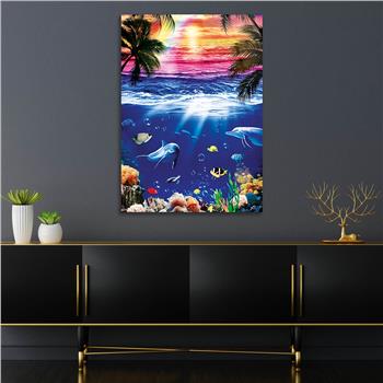 Kunst Thema auf bedrucktem Glas