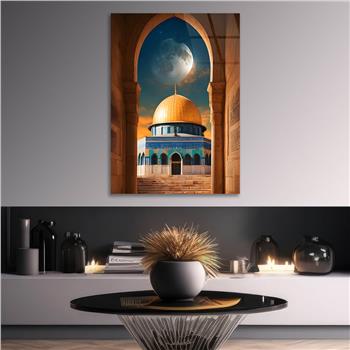 Dikey Dini Temalı Cam Tablo 284