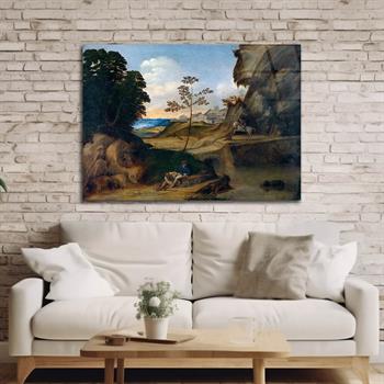 Kunst Thema auf bedrucktem Glas