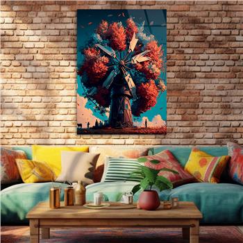 Thema Natur auf bedrucktem Glas