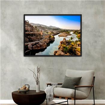 Aluminium Omlijste Natuur Thema Geharde Glasschilderij 151