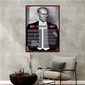 لوحة زجاجية وطني مع اطار ألمنيوم